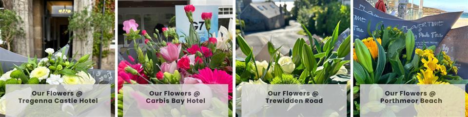 our Bouques of Fresh flowers at St Ives Cornwall